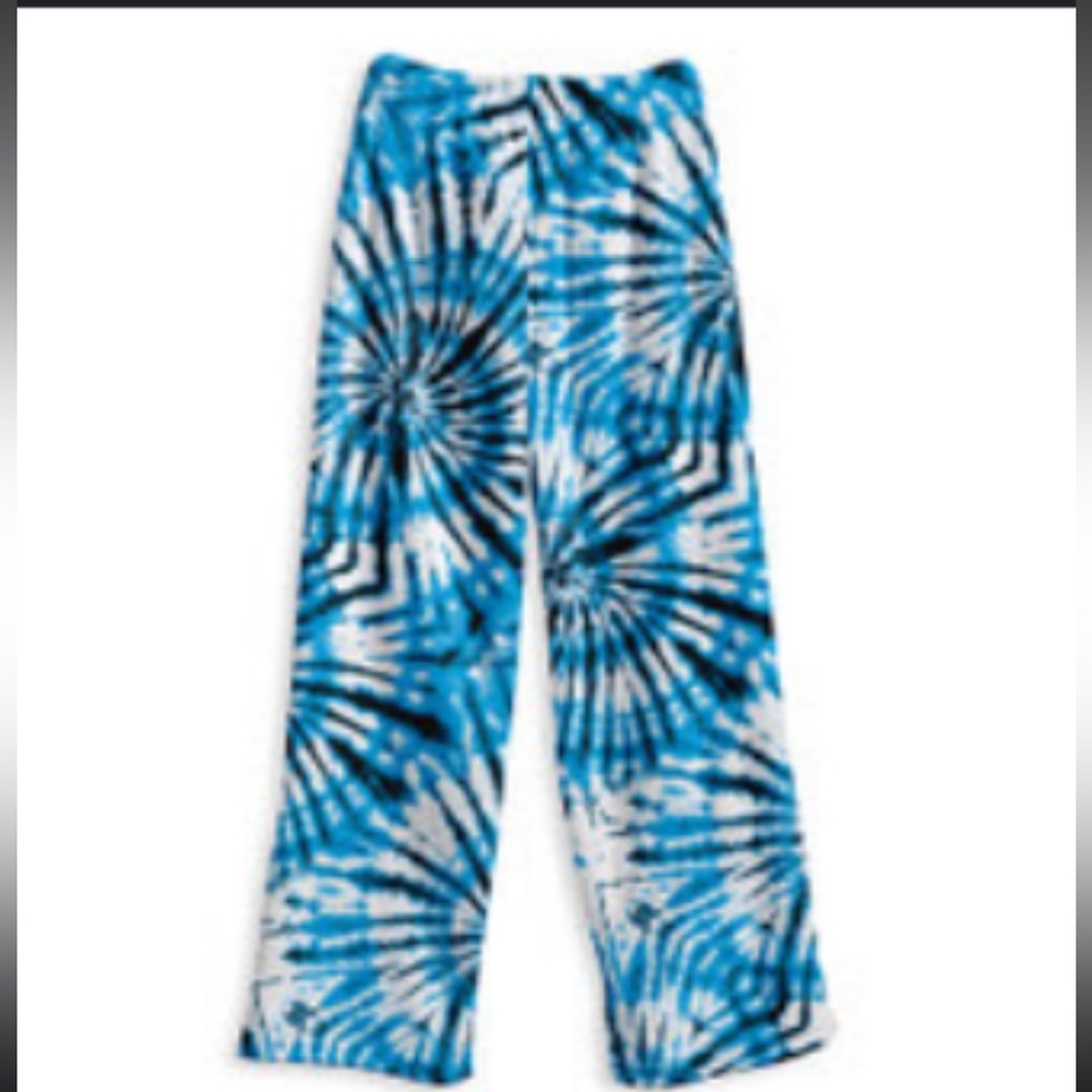 Vibrant Spiral Tie-Dye Kids Pajama Bottoms